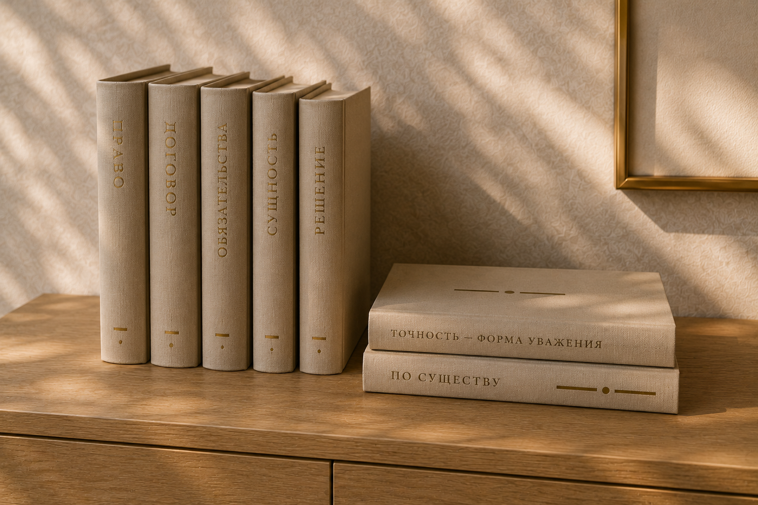 Юридические книги в светлых обложках